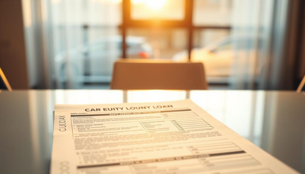 car equity loan application