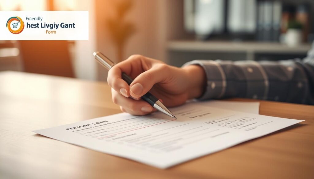 secure personal loan application